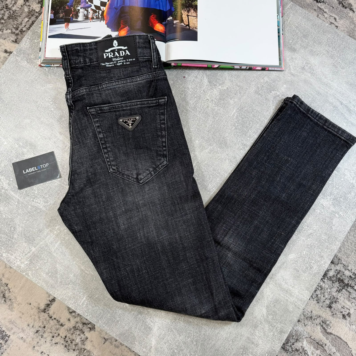 PRDA JEANS DARK GREY