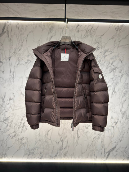 PRE ORDER MNCLR MAYA COAT-BROWN