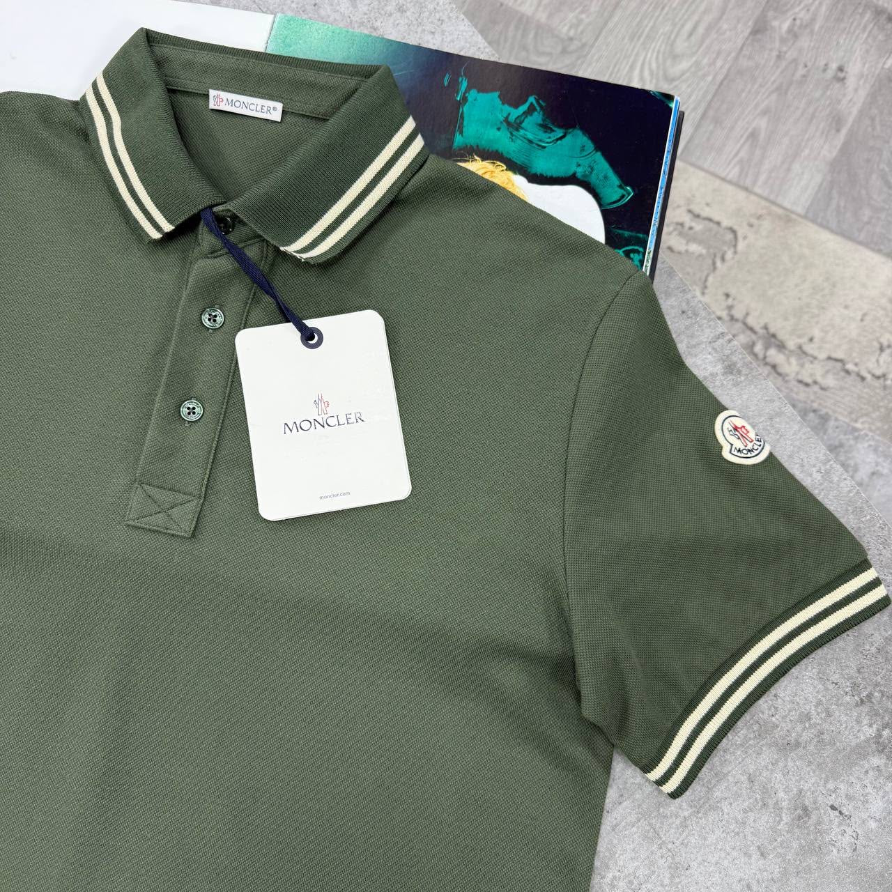 MNCLER POLO-KHAKI
