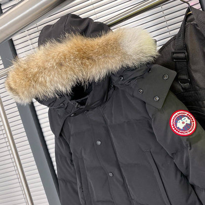 (PRE ORDER) CG WYNDHAM PARKA COAT BLACK WITH FUR