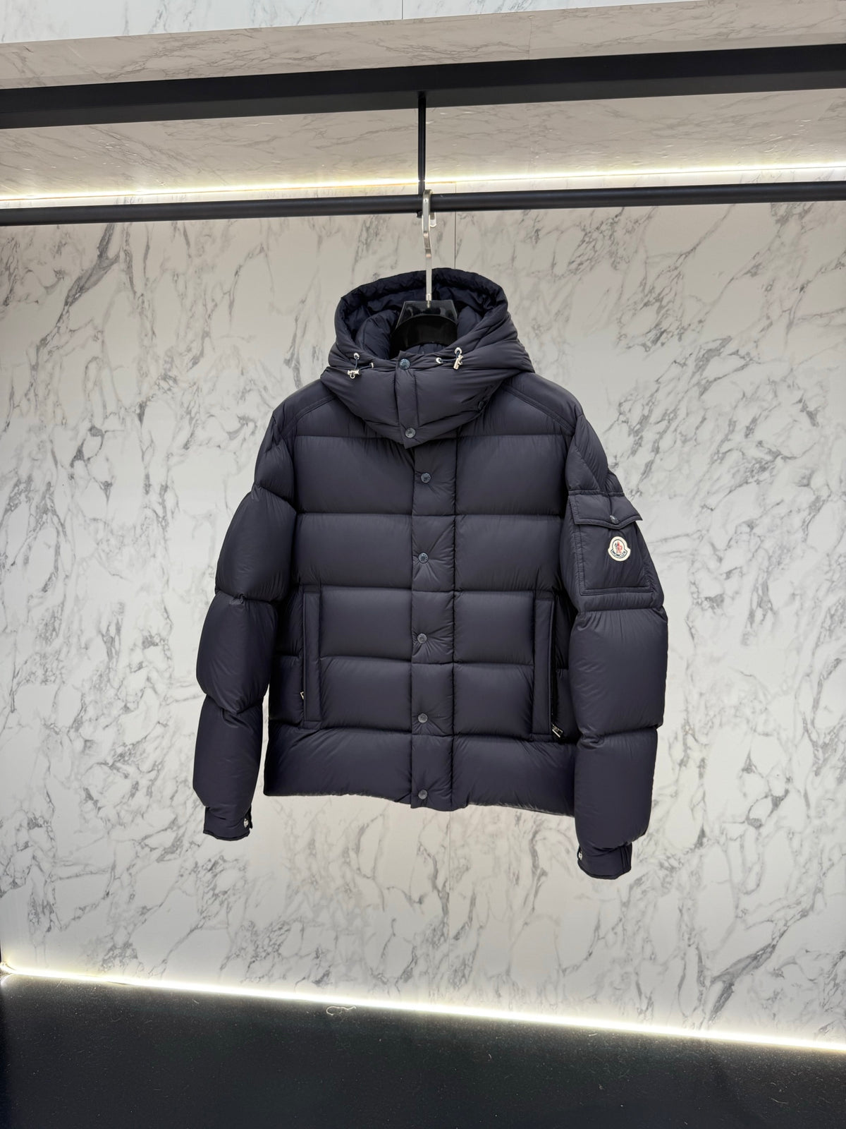 PRE ORDER MNCLR MAYA COAT-NAVY
