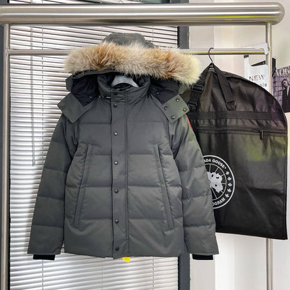 (PRE ORDER) CG WYNDHAM PARK GREY COAT WITH FUR
