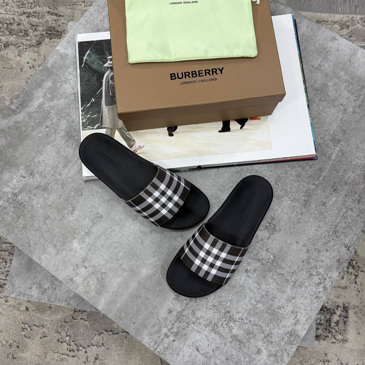 BURB SLIDES-BLACK