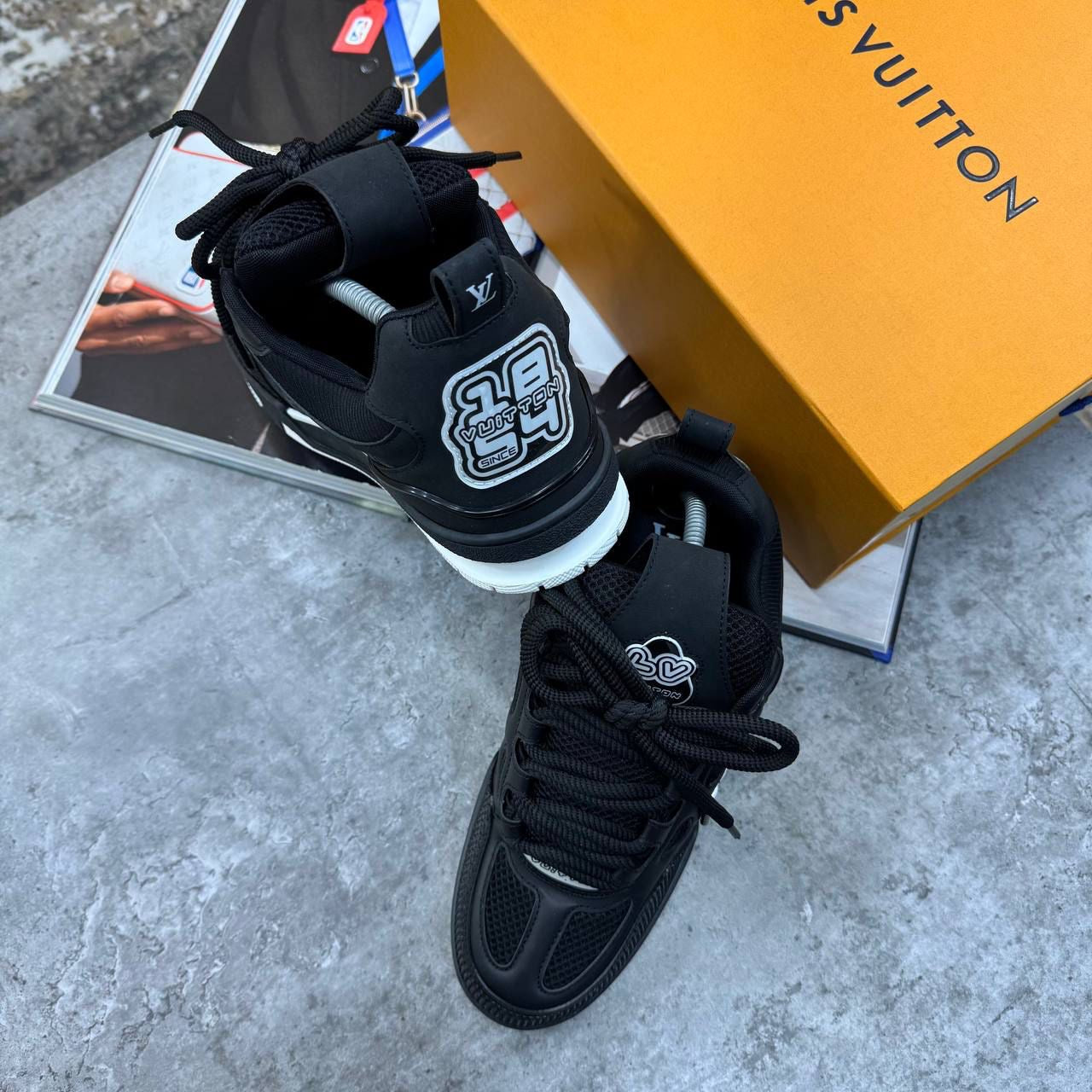LV SKATE TRAINERS-BLACK