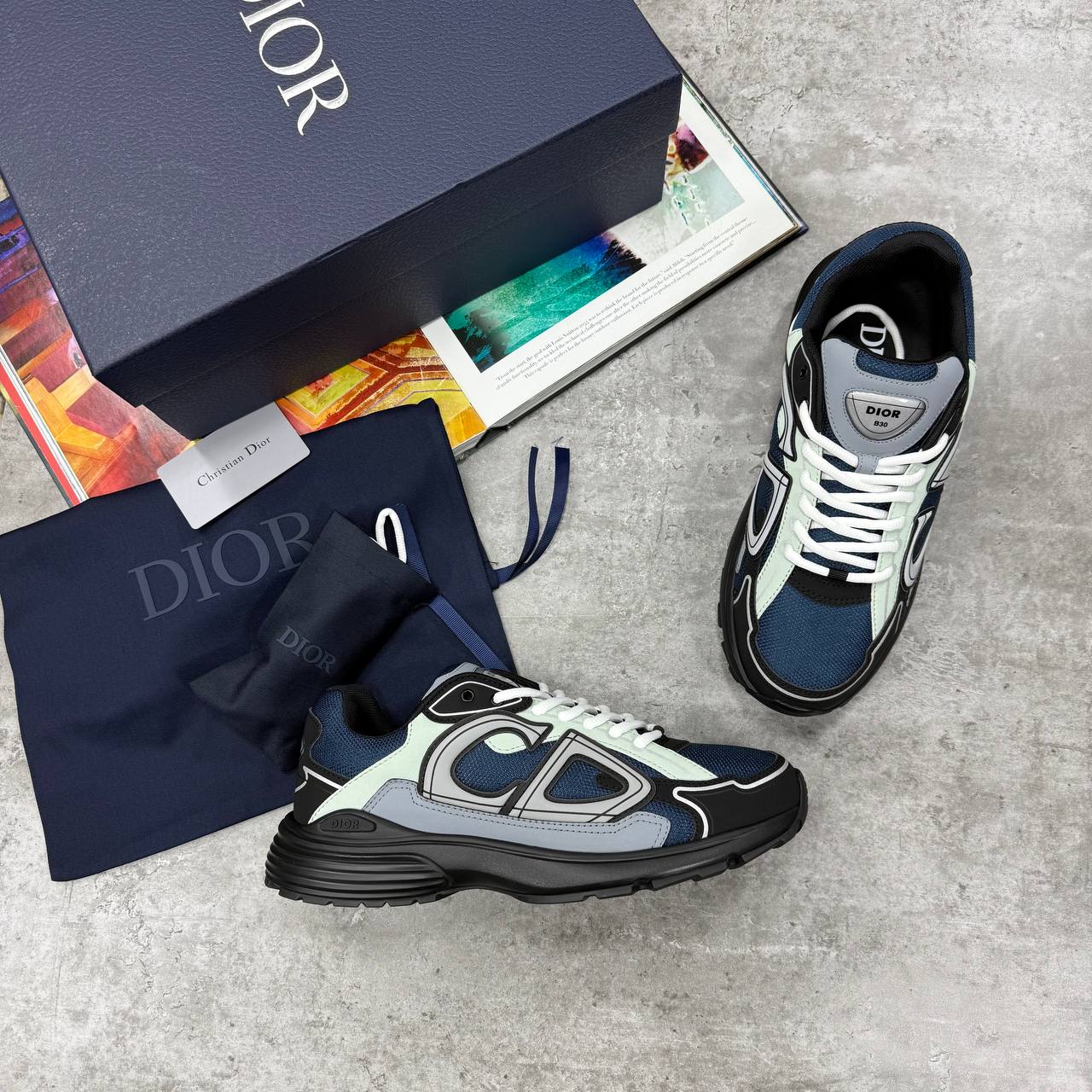 CD B30 TRAINERS GREY BLUE
