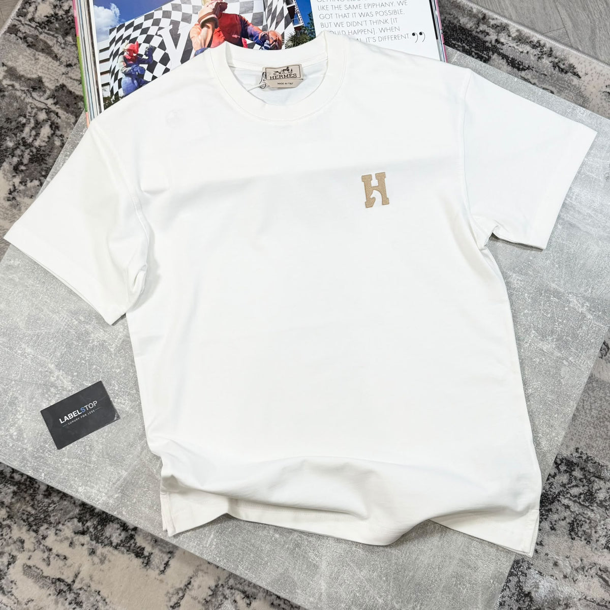 HMES T-SHIRT - BEIGE